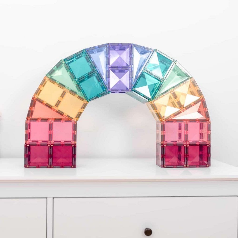 MAGNETIC TILES 120 PIECE CREATIVE PACK - PASTEL