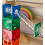 MAGNETIC TILES 92 PIECE BALL RUN - RAINBOW
