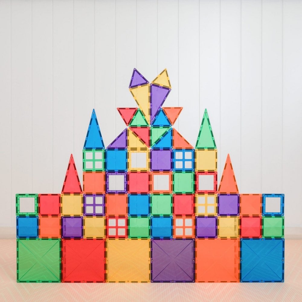 MAGNETIC TILES 60 PIECE STARTER PACK - RAINBOW