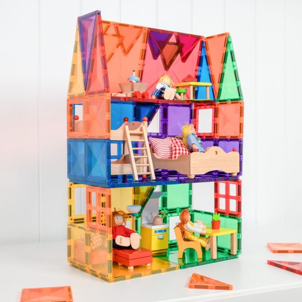 MAGNETIC TILES 60 PIECE STARTER PACK - RAINBOW