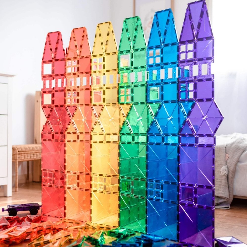 MAGNETIC TILES 212 PIECE MEGA PACK - RAINBOW