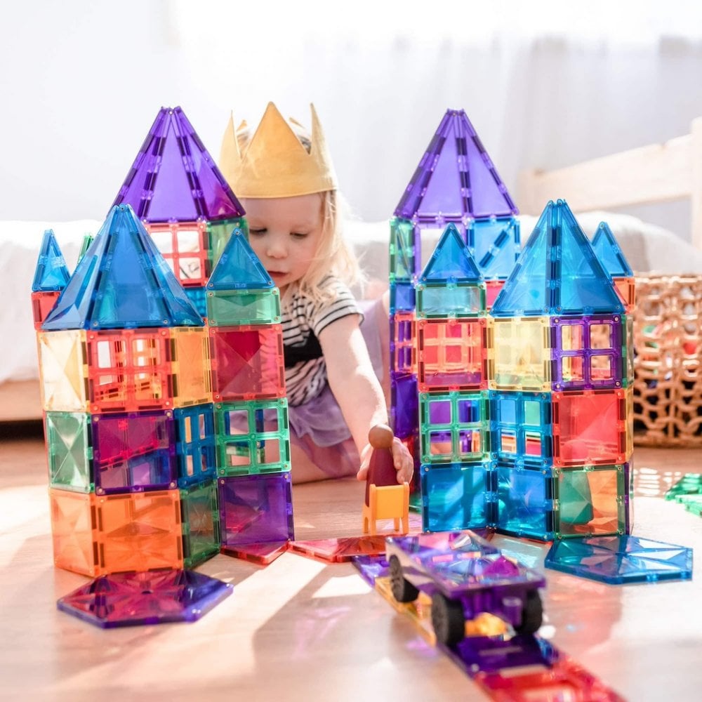 MAGNETIC TILES 212 PIECE MEGA PACK - RAINBOW