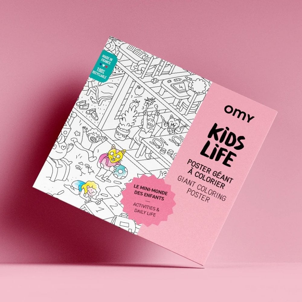 GIANT COLOURING POSTER - KIDS LIFE