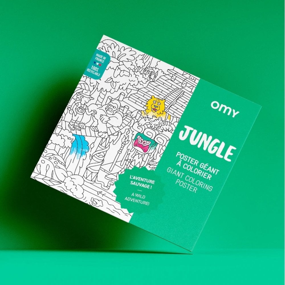 GIANT COLOURING POSTER - JUNGLE
