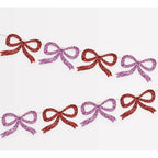 RED & PINK GLITTER BOW GARLAND