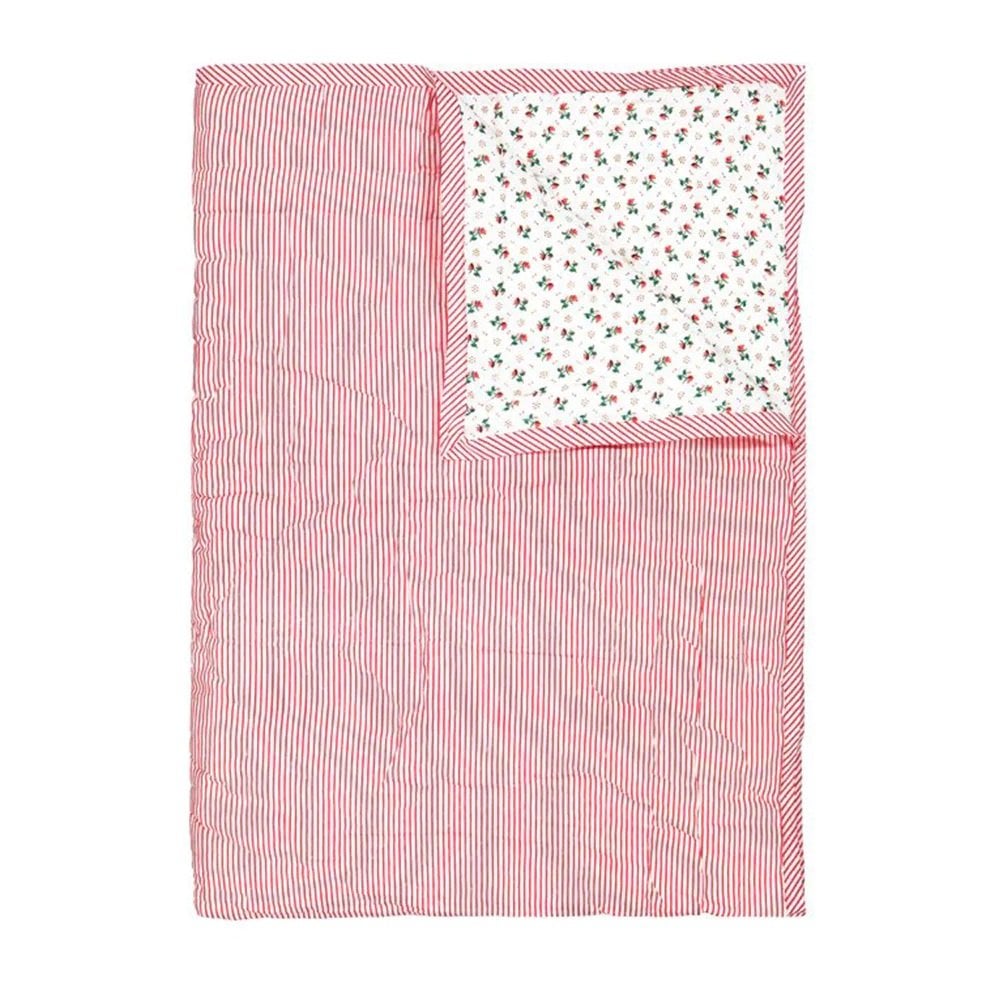 REVERSIBLE QUILTED BLANKET - GOLDEN FLOWERS