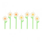 6 DAISY SHAPED CANDLES