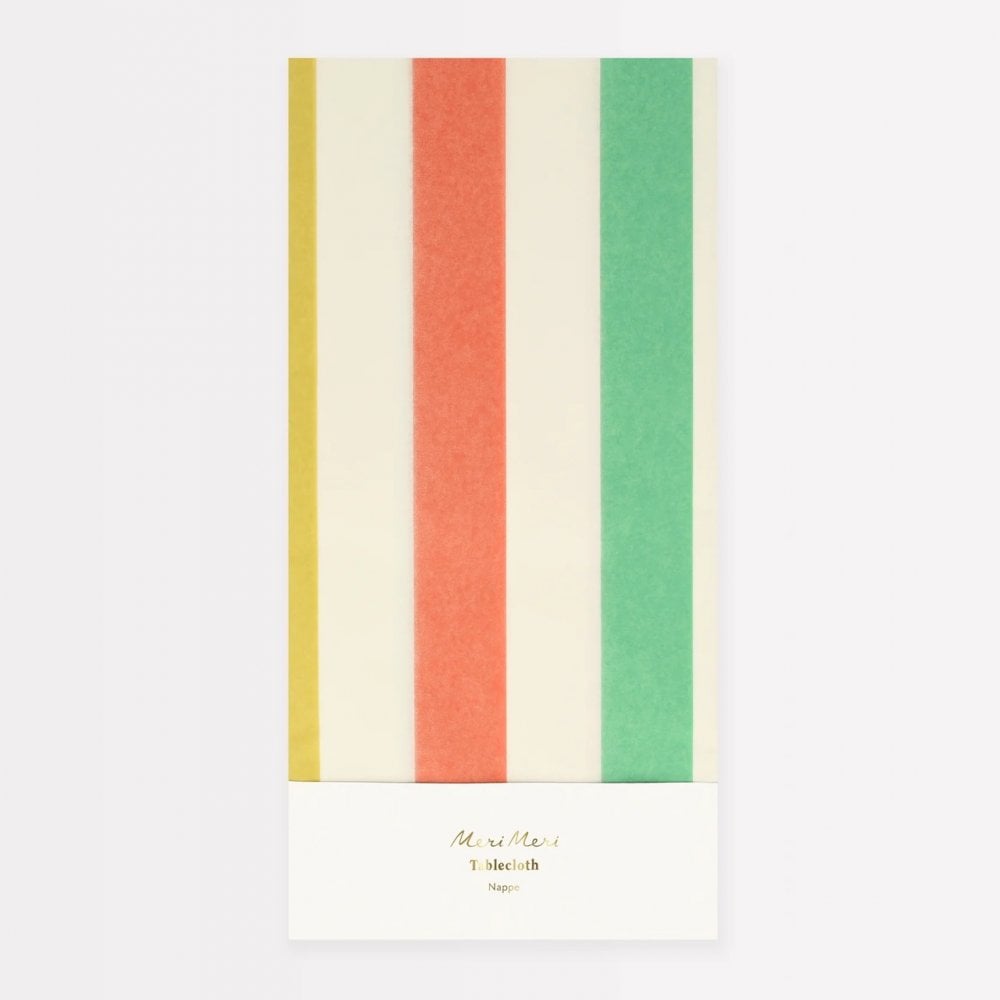 MULTI STRIPE TABLECLOTH