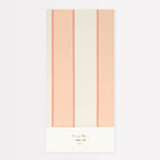PEACH STRIPE TABLECLOTH