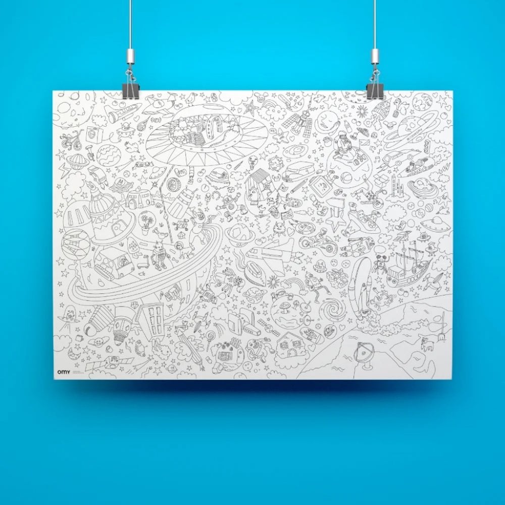 GIANT COLOURING POSTER - COSMOS