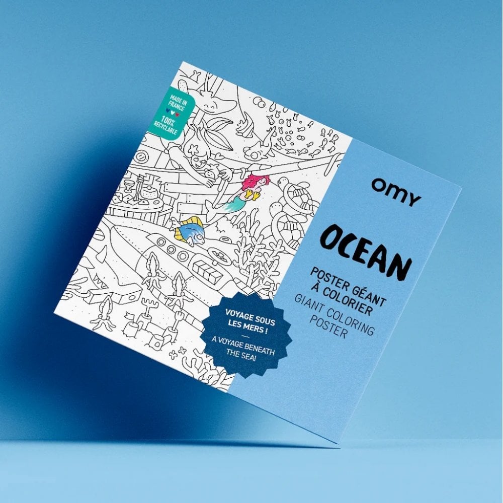 GIANT COLOURING POSTER - OCEAN