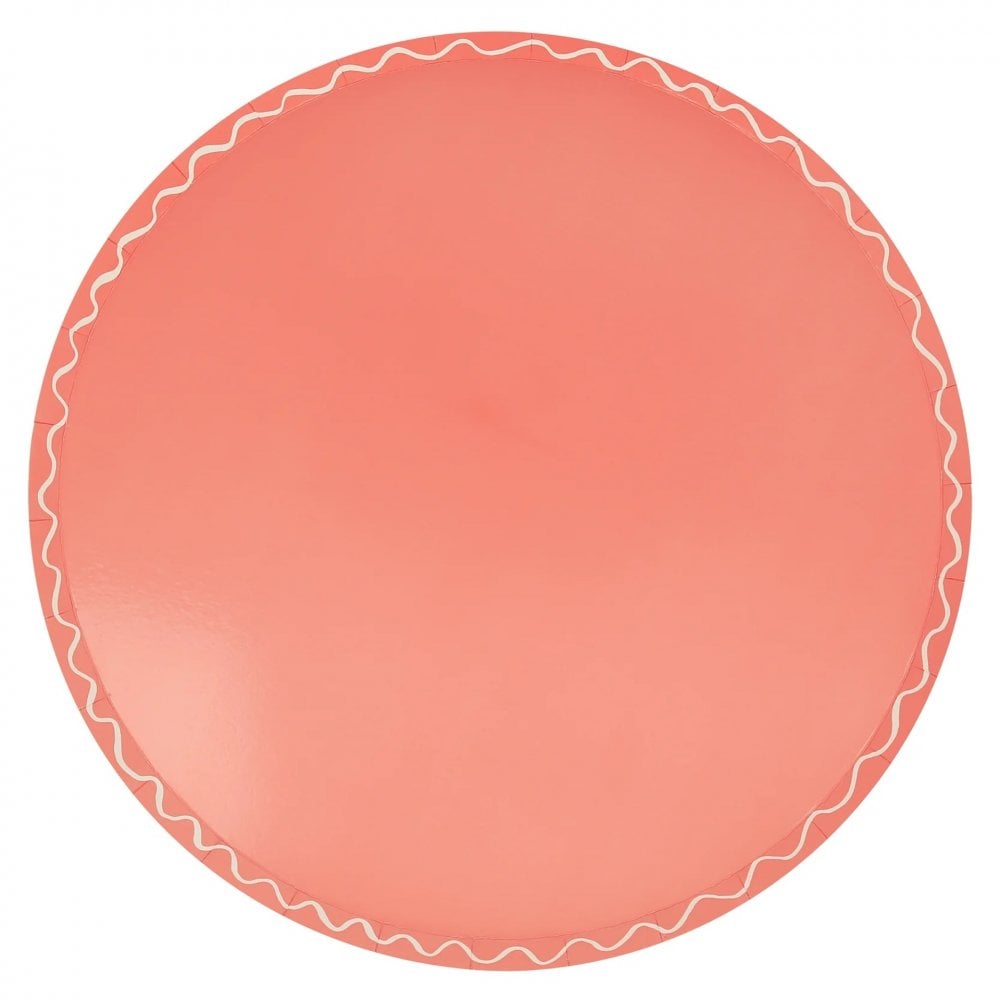 8 MIXED WAVY LINE DINNER PLATES