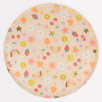 8 HAPPY FACE ICON DINNER PLATES