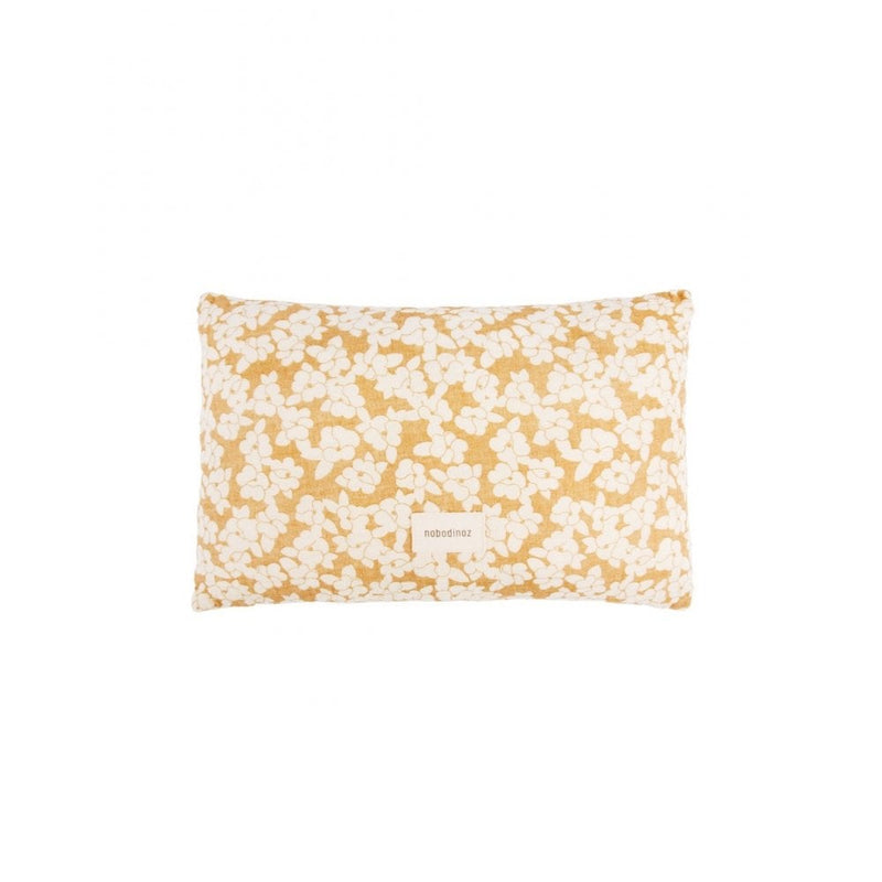 WABI-SABI SMALL WASHED RECTANGULAR CUSHION - Golden Brown Sakura