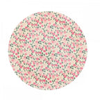 PINK FLOWER MELAMINE PLATE