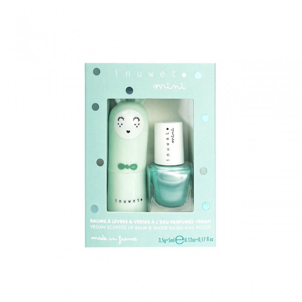 SCENTED LIP BALM & NAIL VARNISH SET - APPLE