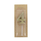 GOLD GLITTER BIRTHDAY NUMBER CANDLE