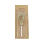 GOLD GLITTER BIRTHDAY NUMBER CANDLE