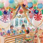 HAPPY BIRTHDAY HONEYCOMB GARLAND
