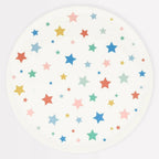 6 STAR PATTERN RECYCLED PLASTIC PLATES - LARGE
