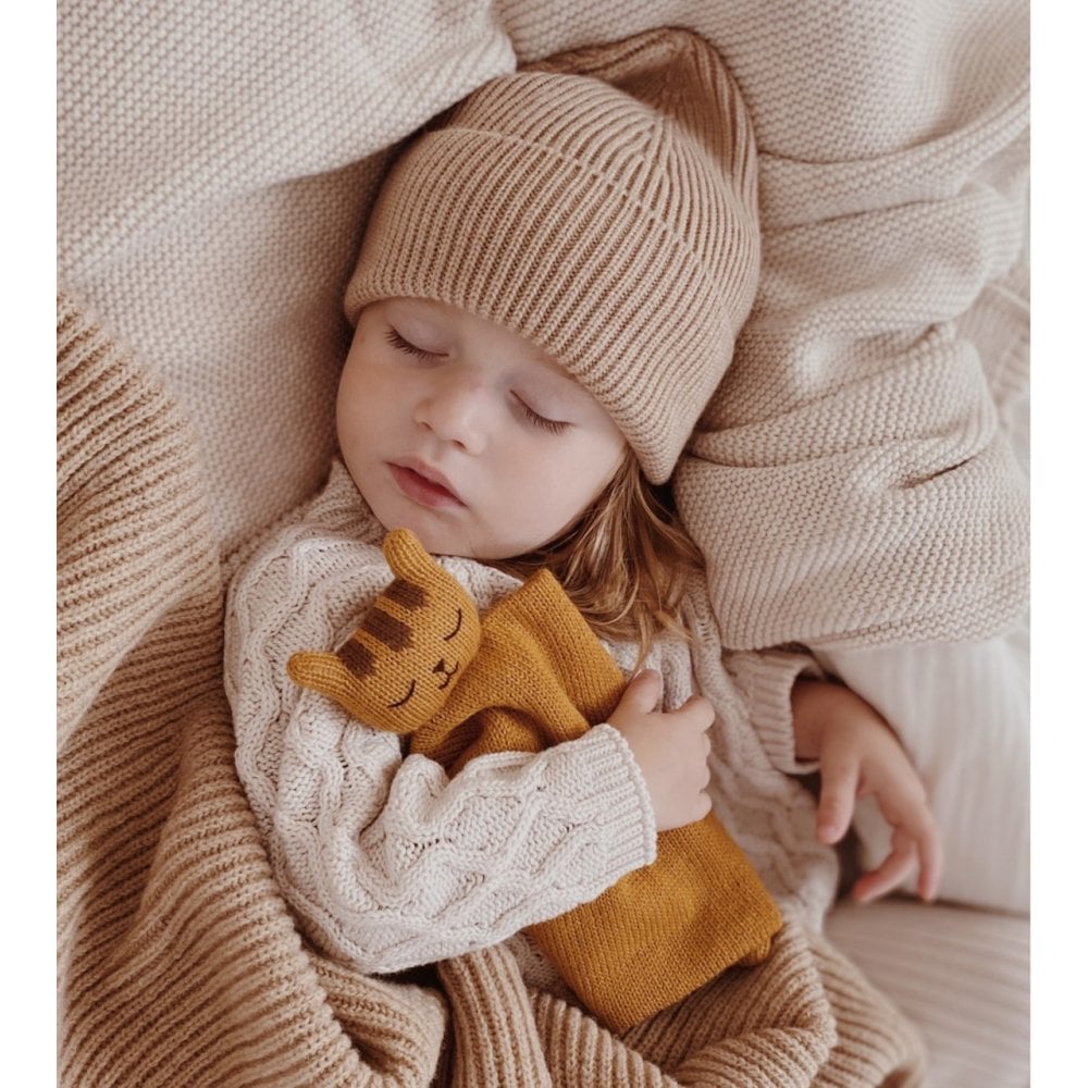 KNIT CUDDLE CLOTH COMFORTER - TIGER