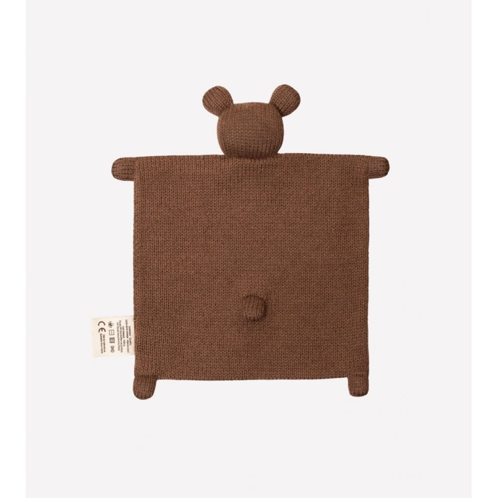 KNIT CUDDLE CLOTH COMFORTER - TEDDY NUT
