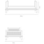 LATITUDE SOLID OAK WOOD JUNIOR BED