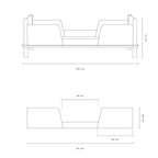 LATITUDE SOLID OAK WOOD JUNIOR BED WITH 2 SAFETY RAILS