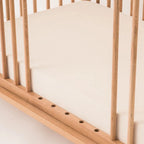 LATITUDE EVOLVING SOLID OAK WOOD CRIB COT BED