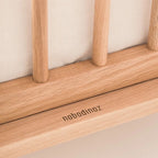 LATITUDE EVOLVING SOLID OAK WOOD CRIB COT BED