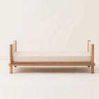 LATITUDE EVOLVING SOLID OAK WOOD CRIB COT + JUNIOR BED EXTENSION SET