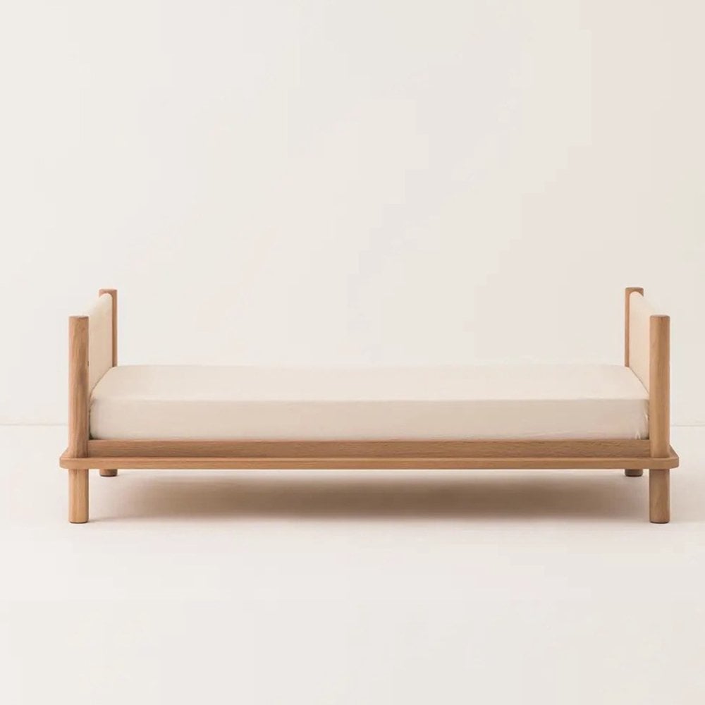 LATITUDE EVOLVING SOLID OAK WOOD CRIB COT + JUNIOR BED EXTENSION SET