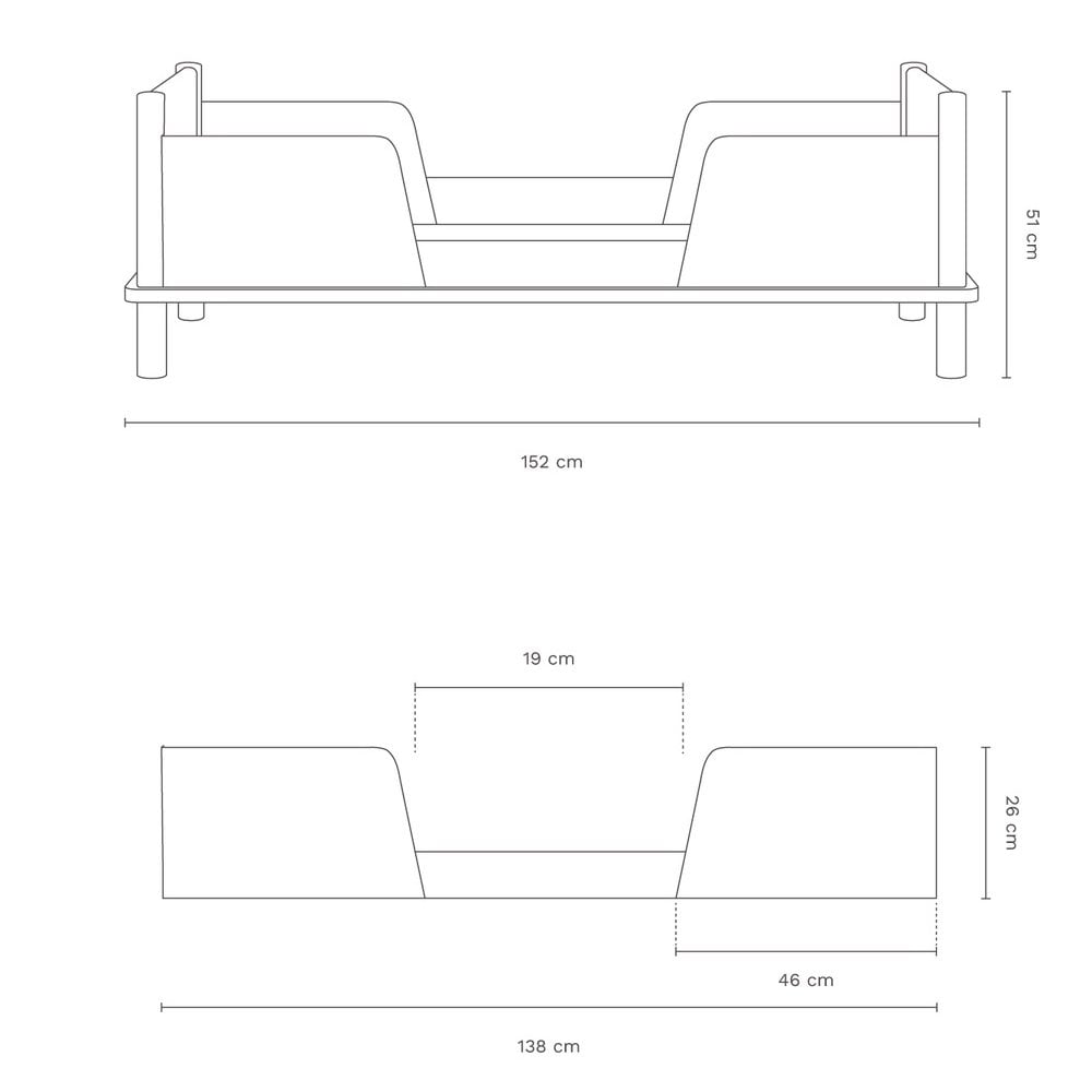 LATITUDE SOLID OAK WOOD JUNIOR BED SAFETY BARRIER