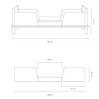 LATITUDE SOLID OAK WOOD JUNIOR BED SAFETY BARRIER