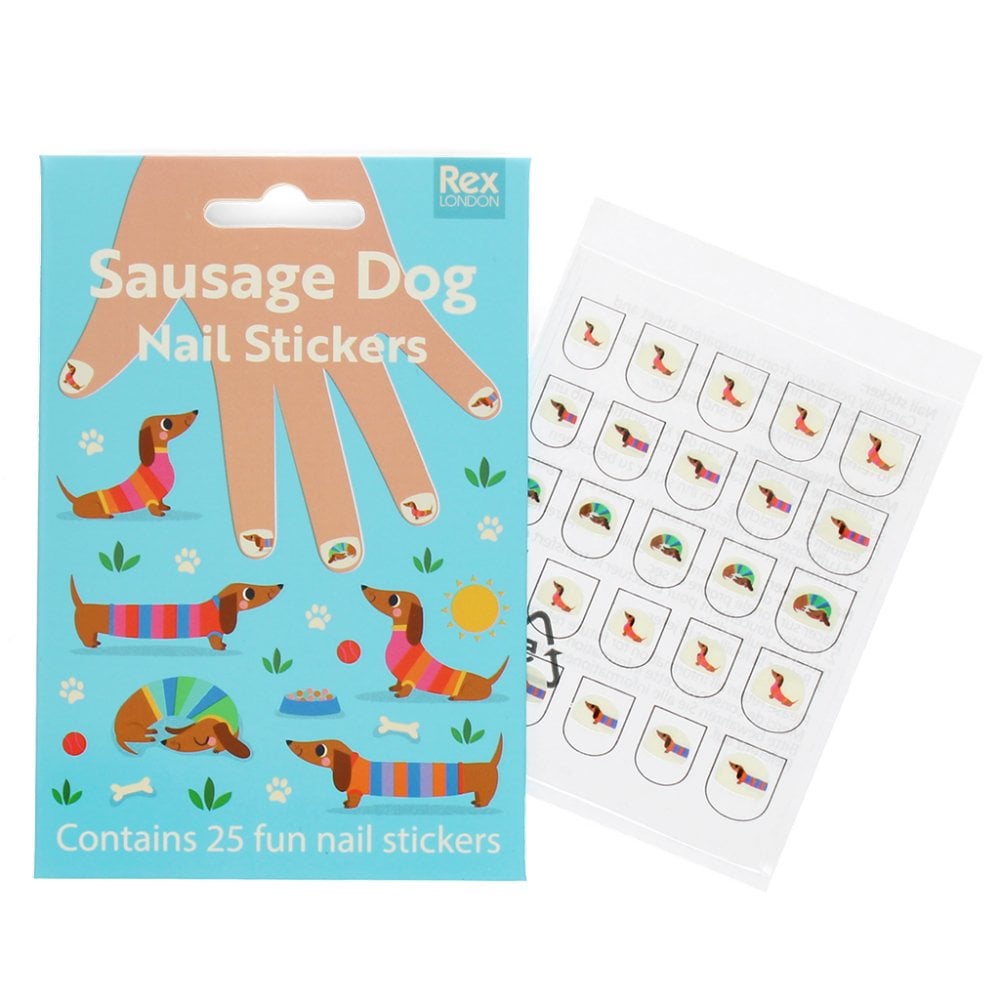 NAIL STICKERS - SAUSAGE DOG