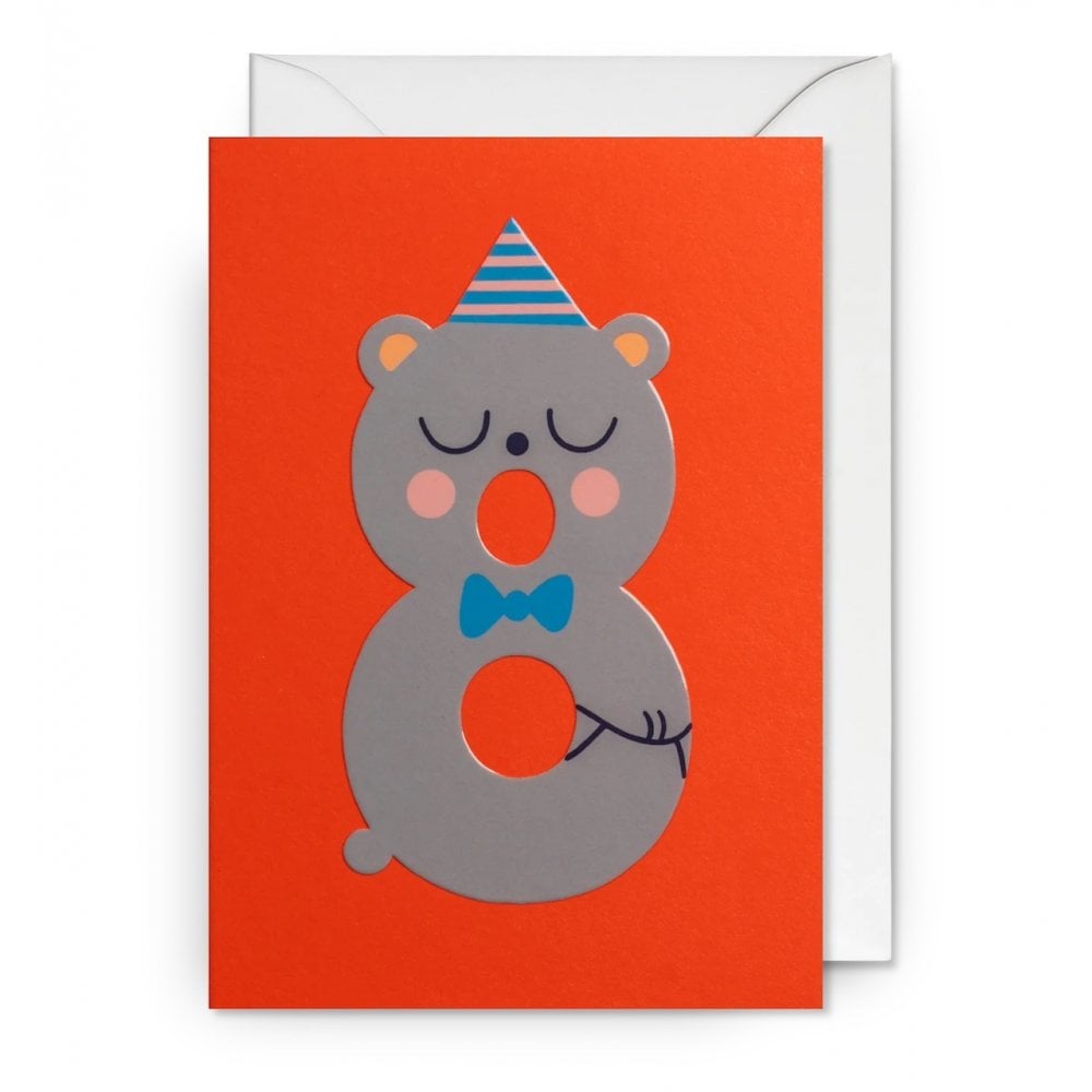 8 TODAY BEAR BIRTHDAY CARD