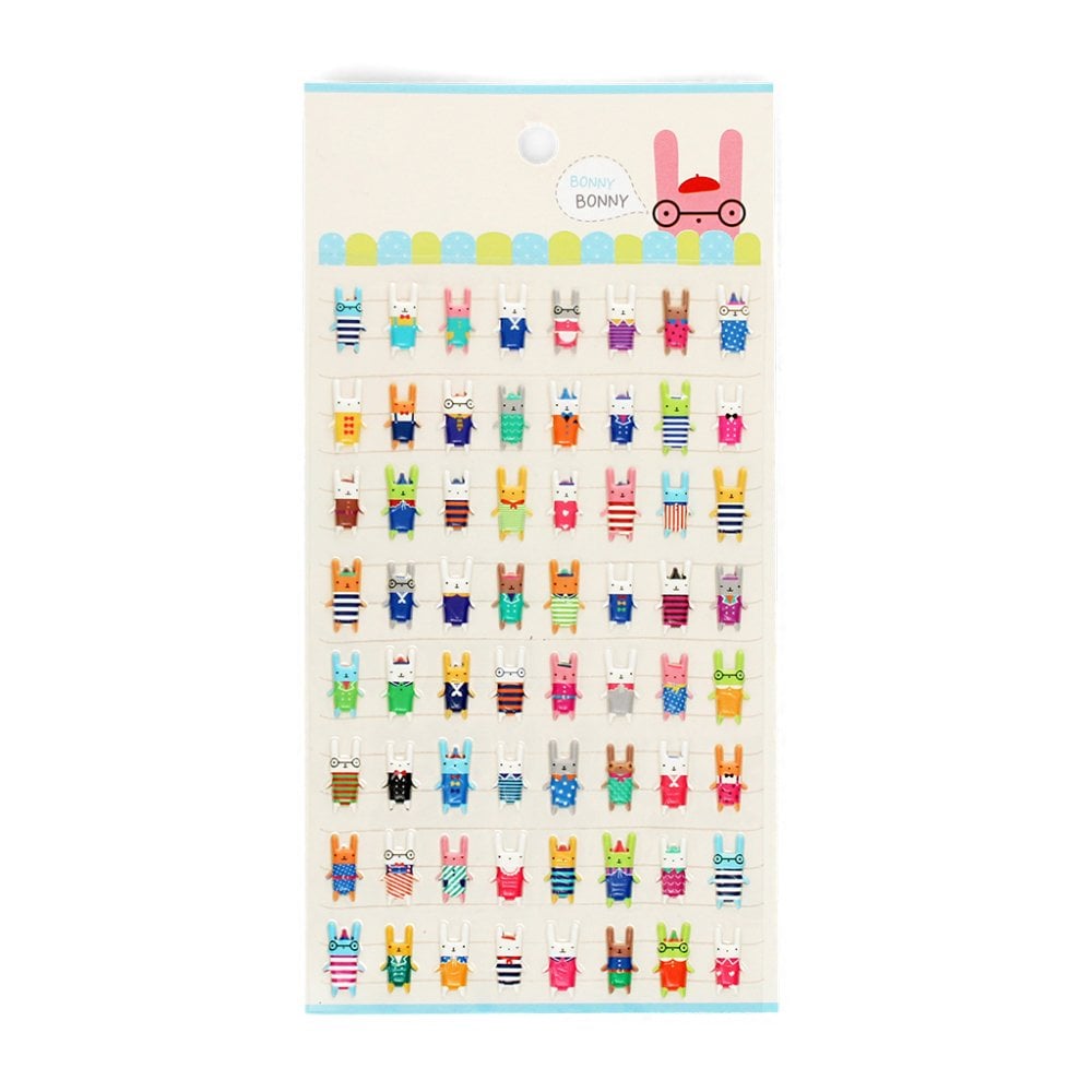 3D PUFFY STICKERS - BONNY BUNNY