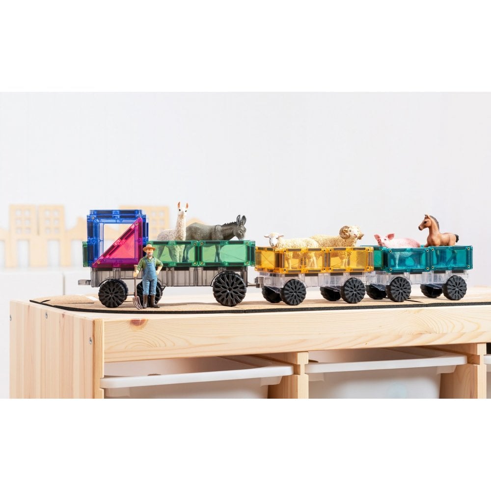 MAGNETIC TILES PASTEL TRANSPORT PACK 50 PIECES