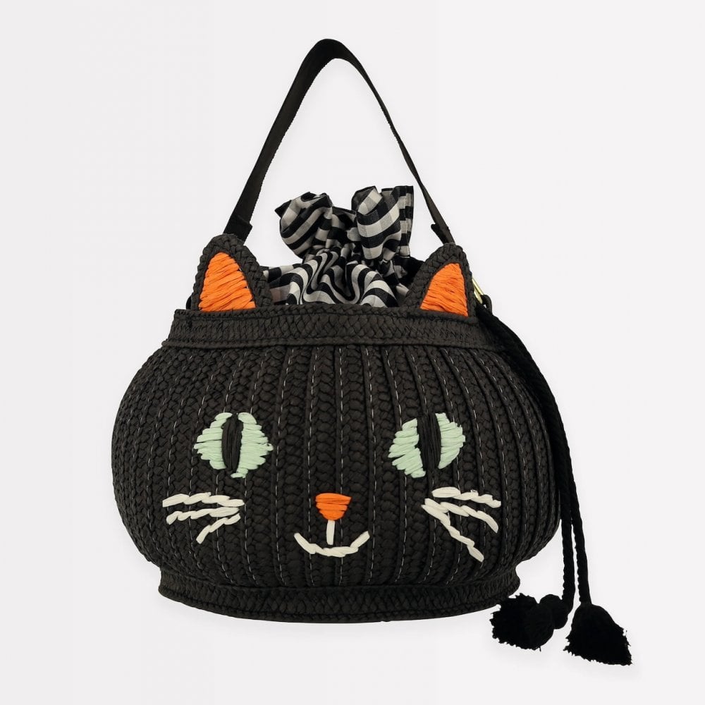TRICK OR TREAT CAT BASKET BAG
