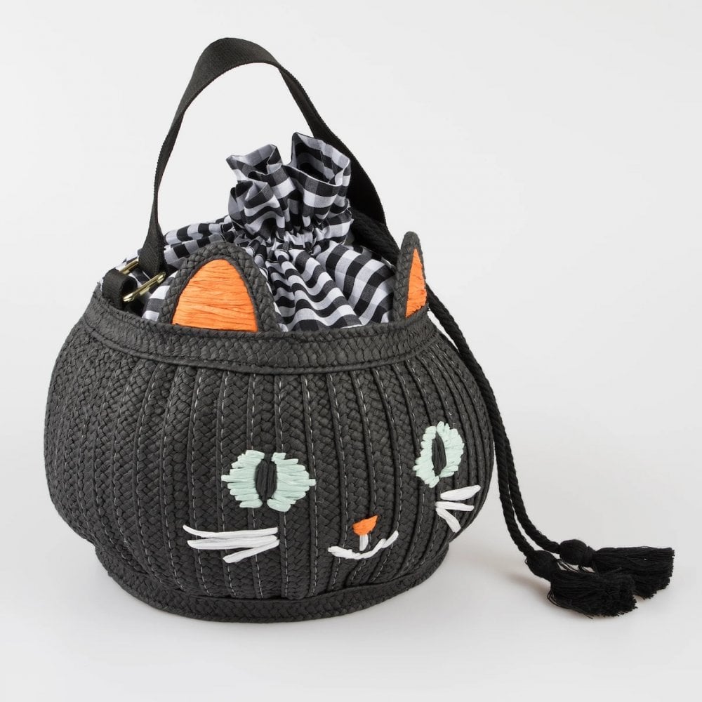 TRICK OR TREAT CAT BASKET BAG