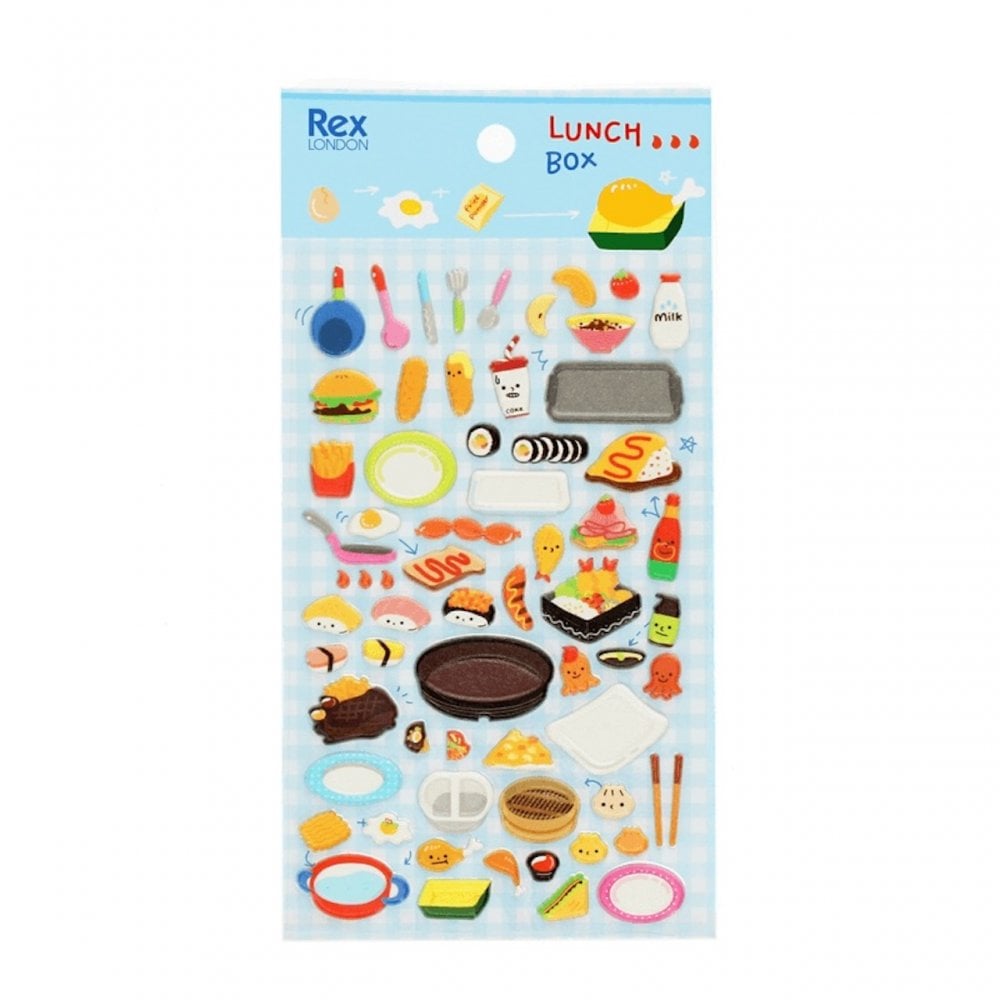 3D PUFFY STICKERS - LUNCH BOX