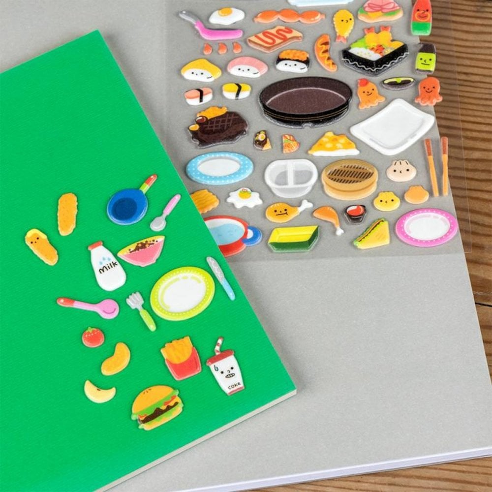 3D PUFFY STICKERS - LUNCH BOX