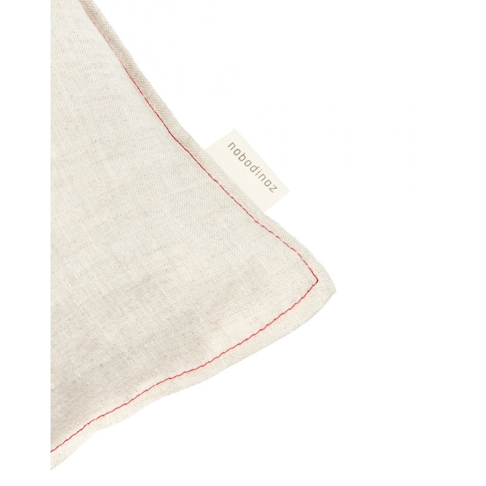 EMBROIDERED SQUARE CUSHION L1N0 WASHED LINEN 45x45cm