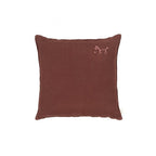 EMBROIDERED SQUARE CUSHION L1N0 WASHED LINEN 45x45cm