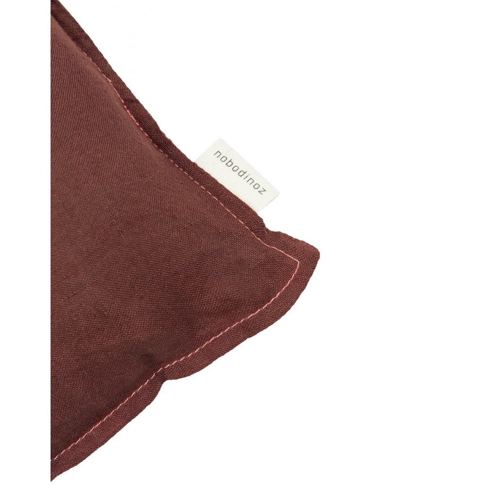 EMBROIDERED SQUARE CUSHION L1N0 WASHED LINEN 45x45cm