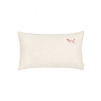 EMBROIDERED RECTANGULAR CUSHION L1N0 WASHED LINEN 50x30cm