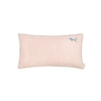 EMBROIDERED RECTANGULAR CUSHION L1N0 WASHED LINEN 50x30cm