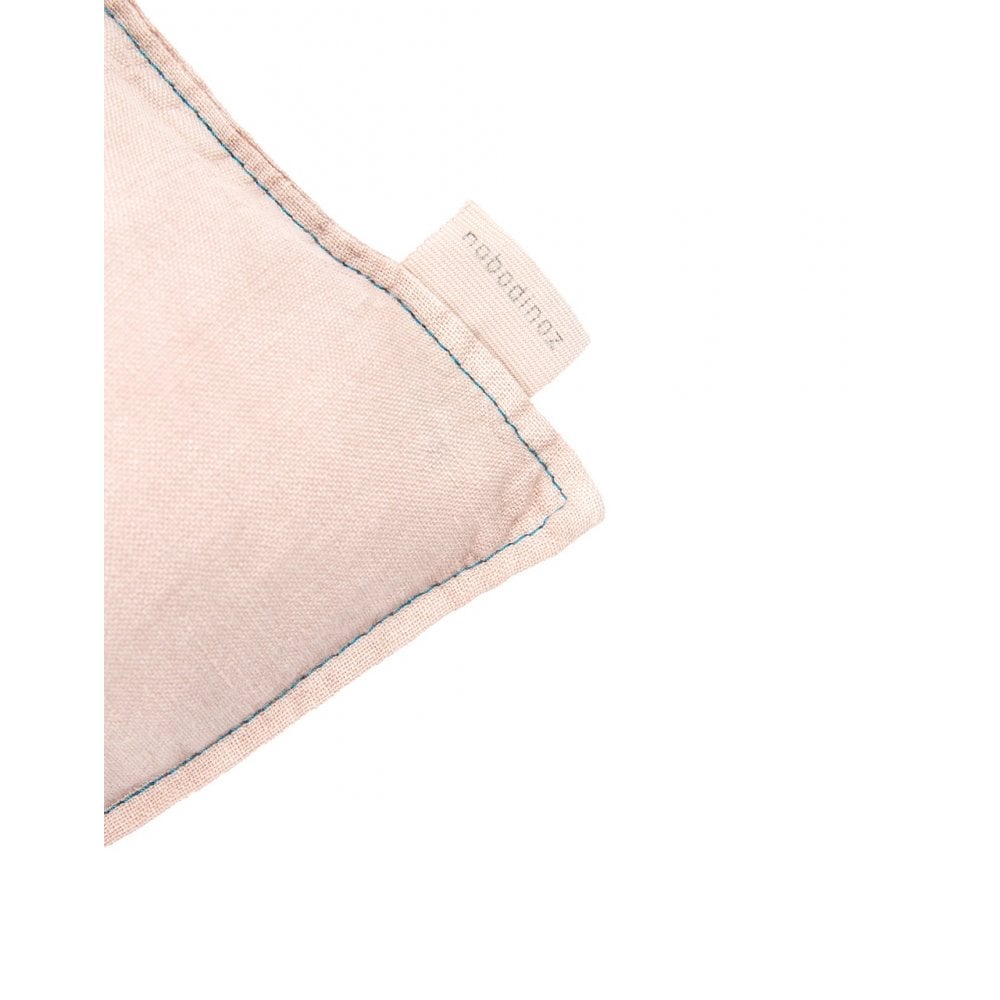 EMBROIDERED RECTANGULAR CUSHION L1N0 WASHED LINEN 50x30cm