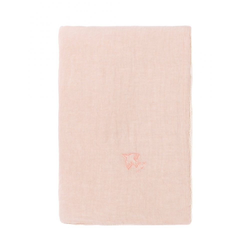 L1N0 EMBROIDERED WINTER BLANKET FRENCH LINEN