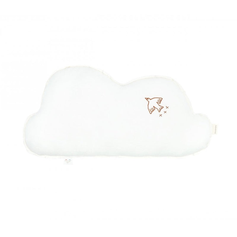 EMBROIDERED CLOUD CUSHION L1N0 WASHED LINEN - Off White